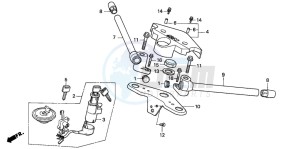 NSR50F drawing HANDLE PIPE/TOP BRIDGE