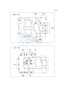 EN 500 C [VULCAN 500 LTD] (C6F-C9F) C8F drawing CRANKCASE BOLT PATTERN