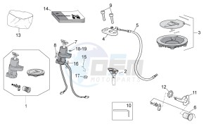 TUONO 1100 V4 FACTORY E4 SUPERPOLE ABS (APAC) drawing Lock hardware kit