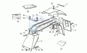 750 X Polizia - PA 2A Serie Polizia/PA 2A Serie drawing Rear body - mudguard