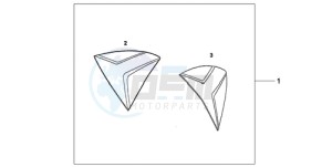 CB1000R9 France - (F / CMF) drawing SIDE COVER