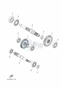 CZD300D-A XMAX 300 (BGS3) drawing FRONT BRAKE CALIPER