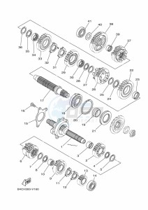 MT-07 MTN690-U (BHH4) drawing TRANSMISSION