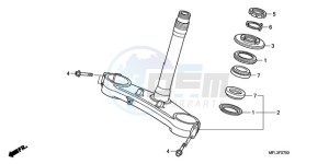 CBR1000RRA Europe Direct - (ED / HRC) drawing STEERING STEM