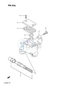 LT250R (E3) drawing FRONT MASTER CYLINDER (MODEL M N)