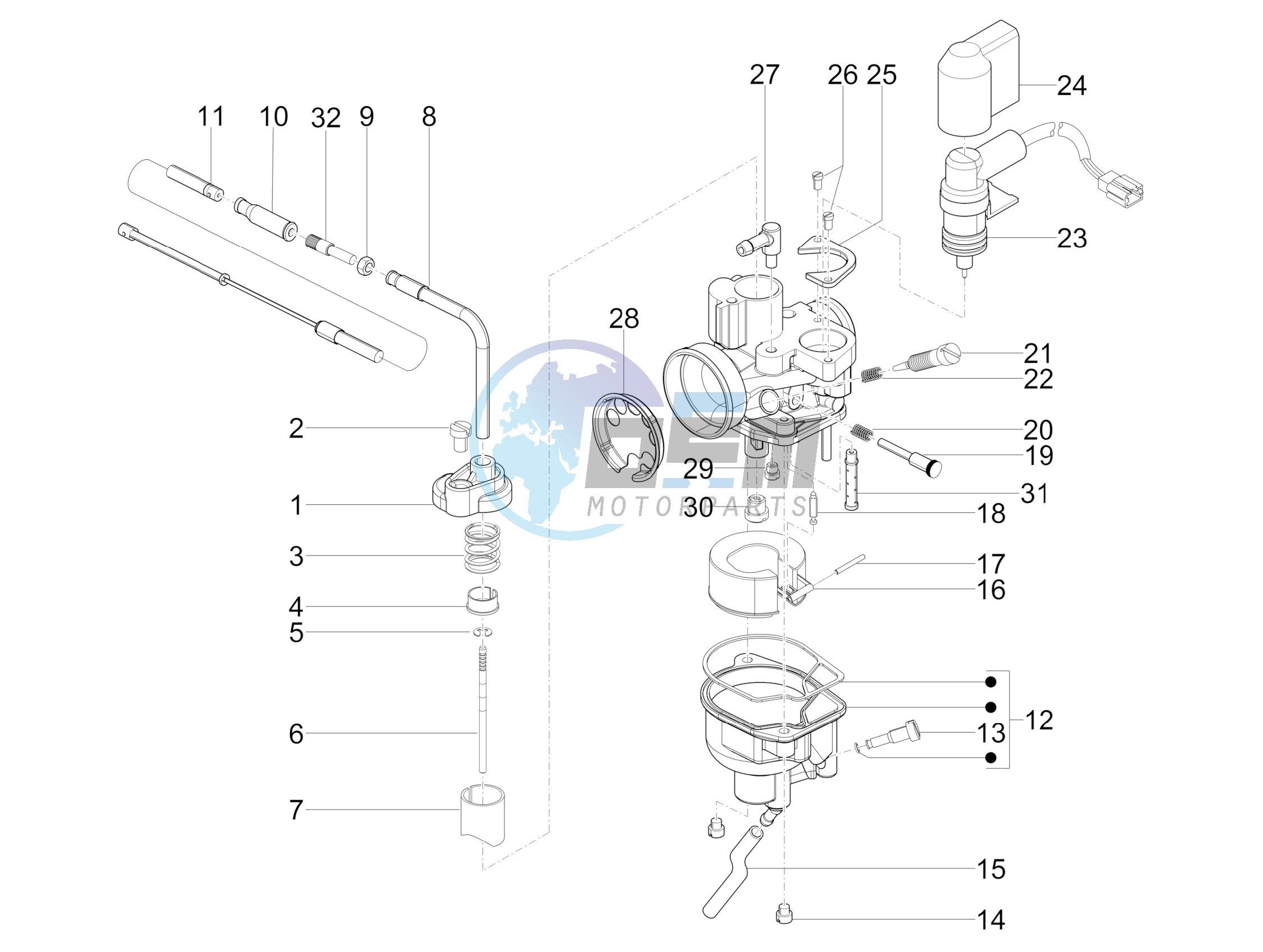 Carburetors components