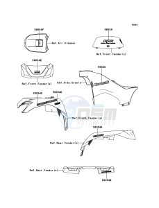 BRUTE FORCE 750 4x4i EPS KVF750HEF EU drawing Decals