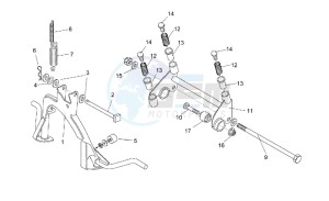 Rally 50 H2O drawing Central stand - Connecting rod