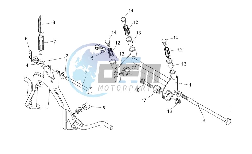 Central stand - Connecting rod