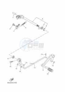 YZF125-A YZF-R125 (B5G4) drawing SHIFT SHAFT