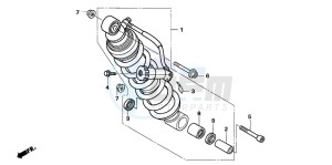 NT700V drawing REAR CUSHION