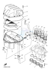 XJ6S ABS 600 DIVERSION (S-TYPE, ABS) (36D7) drawing INTAKE