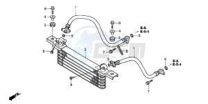 TRX350TE FOURTRAX ES drawing OIL COOLER