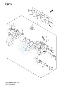 SV1000 (E3-E28) drawing REAR CALIPER