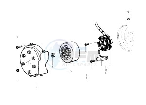 Runner SP 50 drawing Flywheel magneto