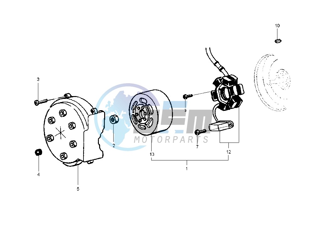 Flywheel magneto