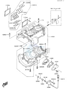 JS 650 A [650 SX] (A3-A4) [650 SX] drawing CRANKCASE