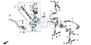 CBR600F3 drawing FR. BRAKE MASTER CYLINDER