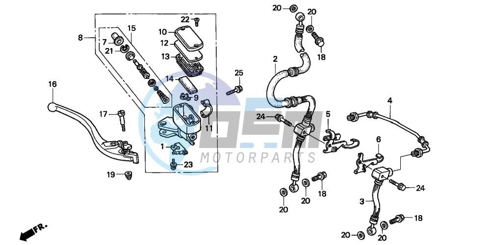 FR. BRAKE MASTER CYLINDER