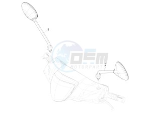 LIBERTY 150 150 IGET 4T 3V E4 IE ABS (EMEA) drawing Driving mirror/s