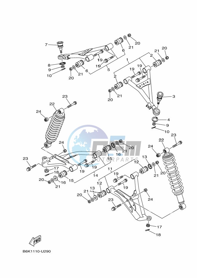 FRONT SUSPENSION & WHEEL