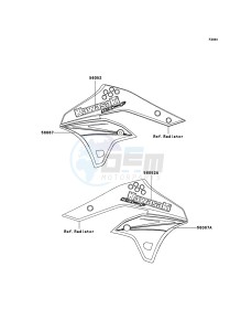 KX250F KX250T6F EU drawing Decals