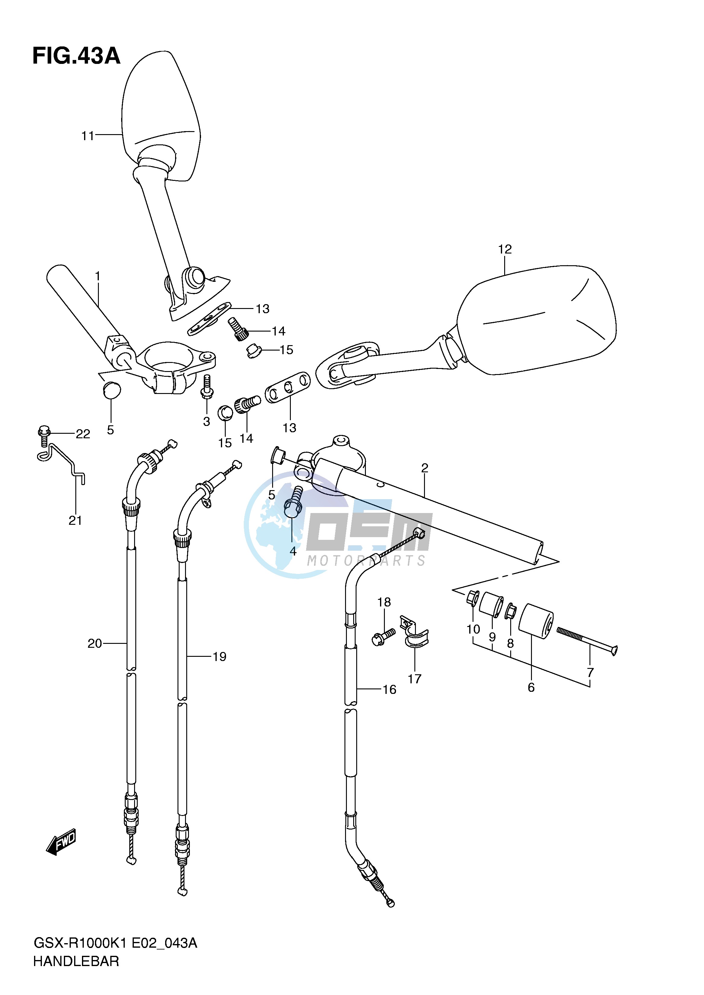 HANDLEBAR (GSX-R1000K2)