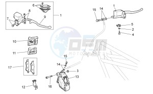 V7 II Stornello ABS 750 drawing Front brake system