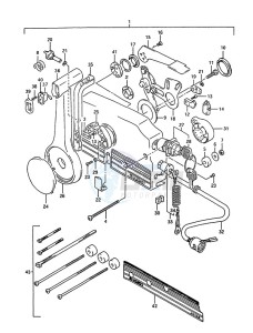 DT 85 drawing Remote Control (1993 to 2000)