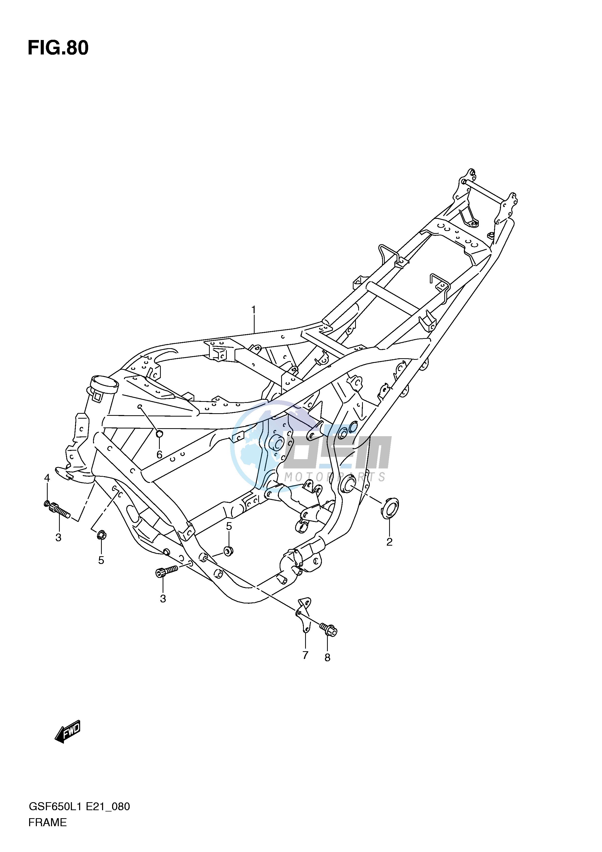 FRAME (GSF650SL1 E21)