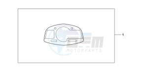 CBR600RRA Australia - (U) drawing METER PANEL