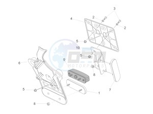 V7 II Special ABS 750 USA-CND drawing Rear body II- Plate holder