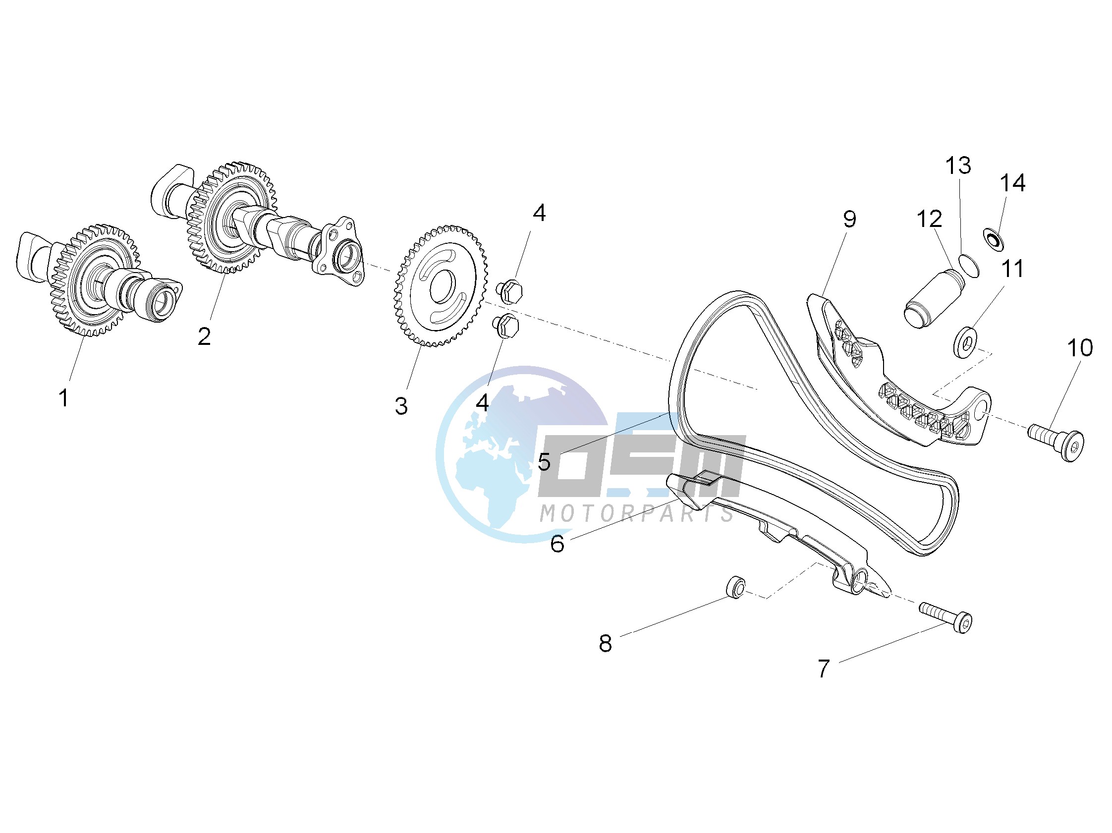 Front cylinder timing system