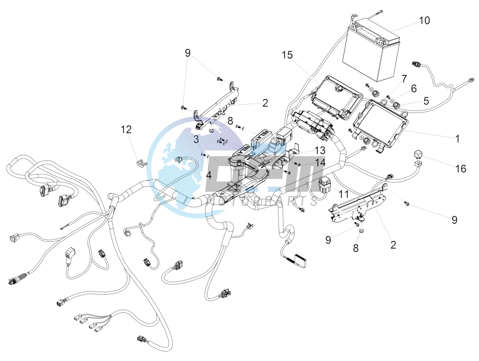 Rear electrical system