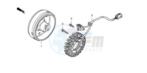 TRX420TE FOURTRAX ES drawing GENERATOR