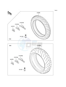 ZR 1000 B [Z1000] (7F-8F) 0B8F drawing TIRES