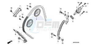 CBF600N9 France - (F / CMF) drawing CAM CHAIN/TENSIONER