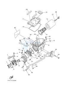 YFZ450R YFZ450RSF YFZ450R SPECIAL EDITION (1TDJ) drawing INTAKE