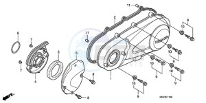 FES1259 Europe Direct - (ED / 2ED) drawing LEFT CRANKCASE COVER