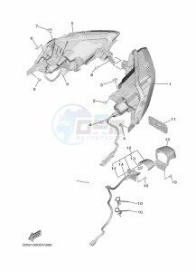 MWD300 TRICITY 300 (BED9) drawing TAILLIGHT