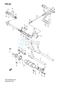 GSX1400 (E2) drawing GEAR SHIFTING