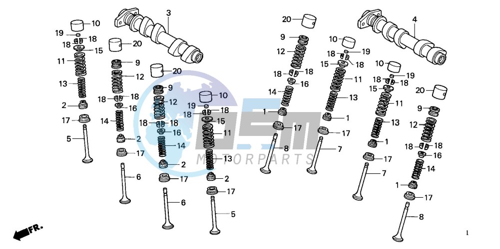 CAMSHAFT/VALVE (REAR)