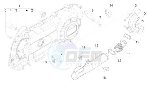 FLY 50 4T 4V USA (NAFTA) drawing Crankcase cover - Crankcase cooling