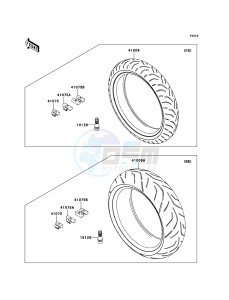 ZZR1400_ABS ZX1400FEFB FR GB XX (EU ME A(FRICA) drawing Tires