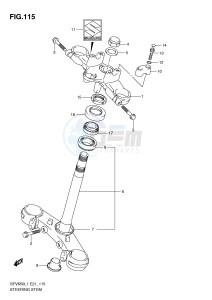 SFV650 (E21) Gladius drawing STEERING STEM