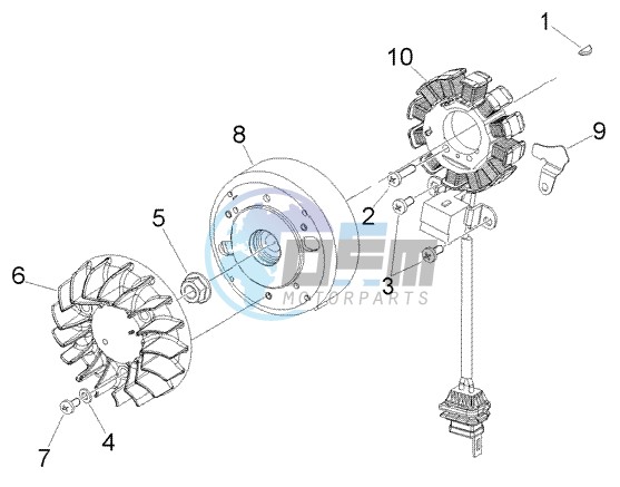 Flywheel magneto