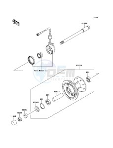 KLX250 KLX250SCF XX (EU ME A(FRICA) drawing Front Hub