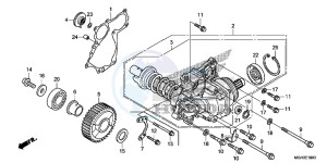 VFR1200XD CrossTourer - VFR1200X Dual Clutch 2ED - (2ED) drawing SIDE GEAR CASE