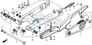 XL1000V VARADERO drawing SWINGARM