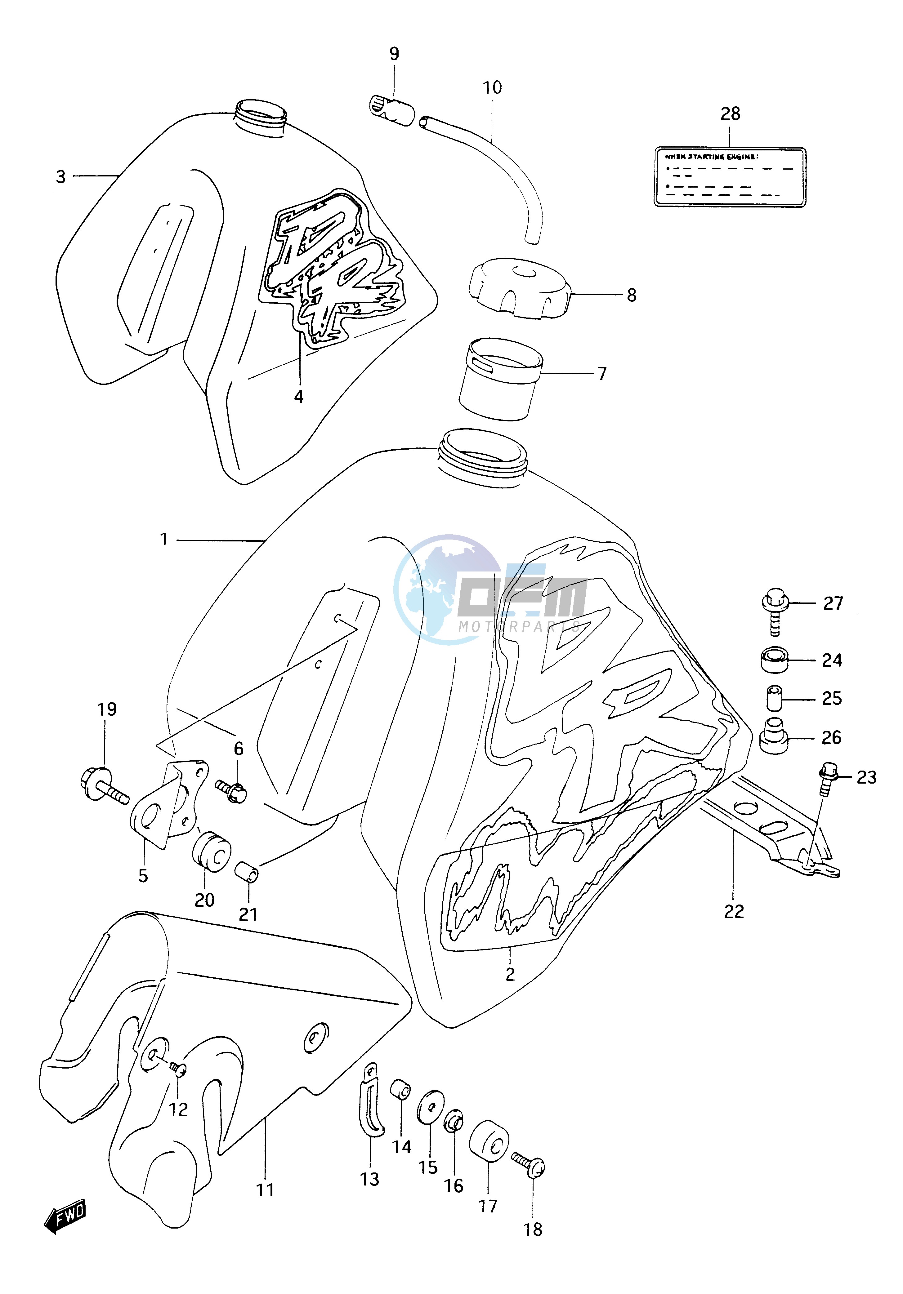 FUEL TANK (MODEL N P)